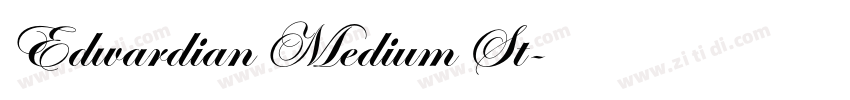 Edwardian Medium St字体转换